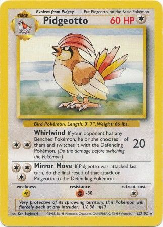 Pidgeotto (22/102) [Base Set Unlimited] | Exor Games Summserside