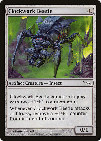 Clockwork Beetle [Mirrodin] | Exor Games Summserside