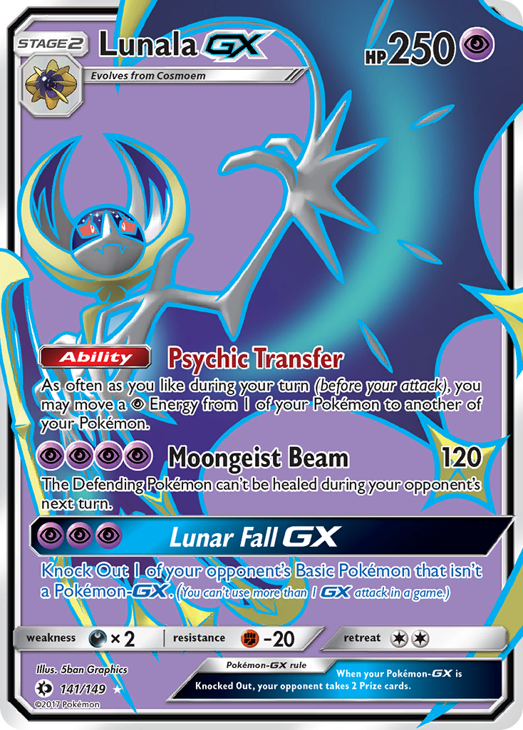 Lunala GX (141/149) [Sun & Moon: Base Set] | Exor Games Summserside