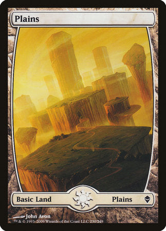 Plains (230) - Full Art [Zendikar] | Exor Games Summserside