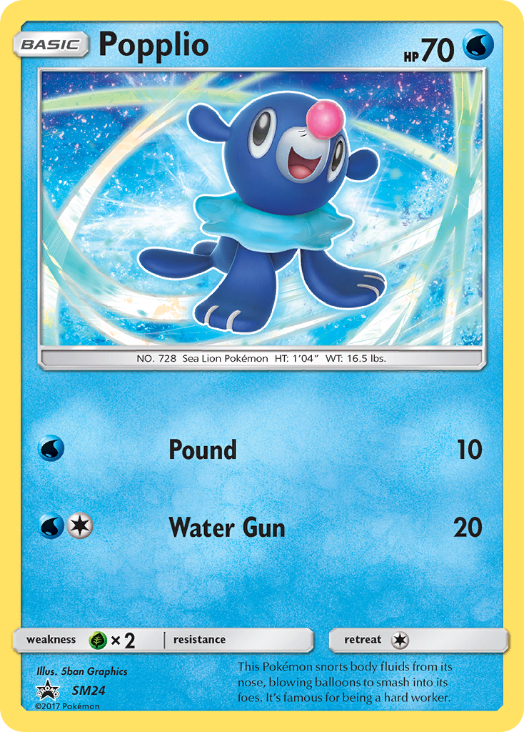 Popplio (SM24) [Sun & Moon: Black Star Promos] | Exor Games Summserside