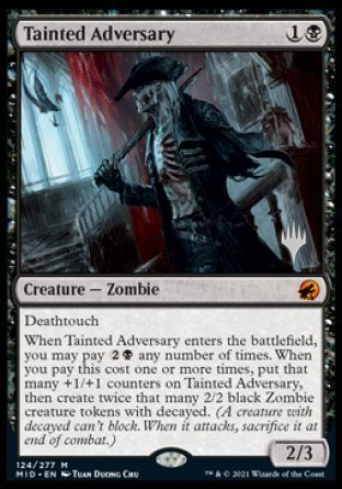 Tainted Adversary (Promo Pack) [Innistrad: Midnight Hunt Promos] | Exor Games Summserside