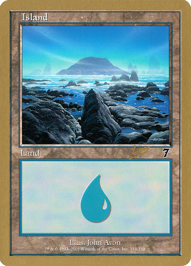 Island (rl334) (Raphael Levy) [World Championship Decks 2002] | Exor Games Summserside