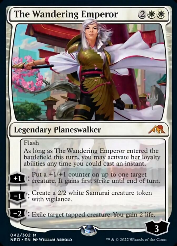 The Wandering Emperor (Promo Pack) [Kamigawa: Neon Dynasty Promos] | Exor Games Summserside