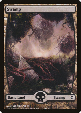 Swamp (241) - Full Art [Zendikar] | Exor Games Summserside