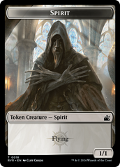 Spirit (0018) // Voja Double-Sided Token [Ravnica Remastered Tokens] | Exor Games Summserside