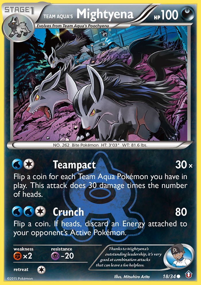 Team Aqua's Mightyena (18/34) [XY: Double Crisis] | Exor Games Summserside