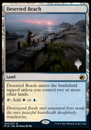 Deserted Beach (Promo Pack) [Innistrad: Midnight Hunt Promos] | Exor Games Summserside