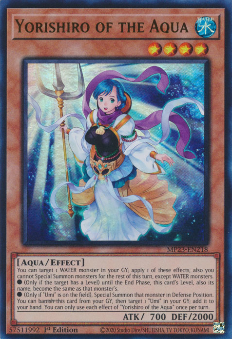 Yorishiro of the Aqua [MP23-EN218] Ultra Rare | Exor Games Summserside