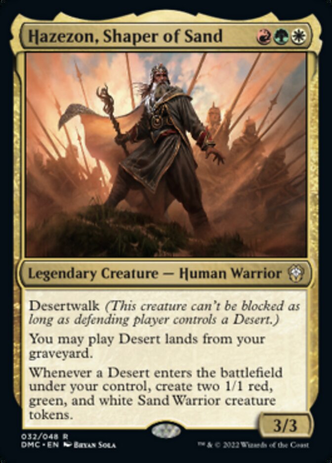 Hazezon, Shaper of Sand [Dominaria United Commander] | Exor Games Summserside