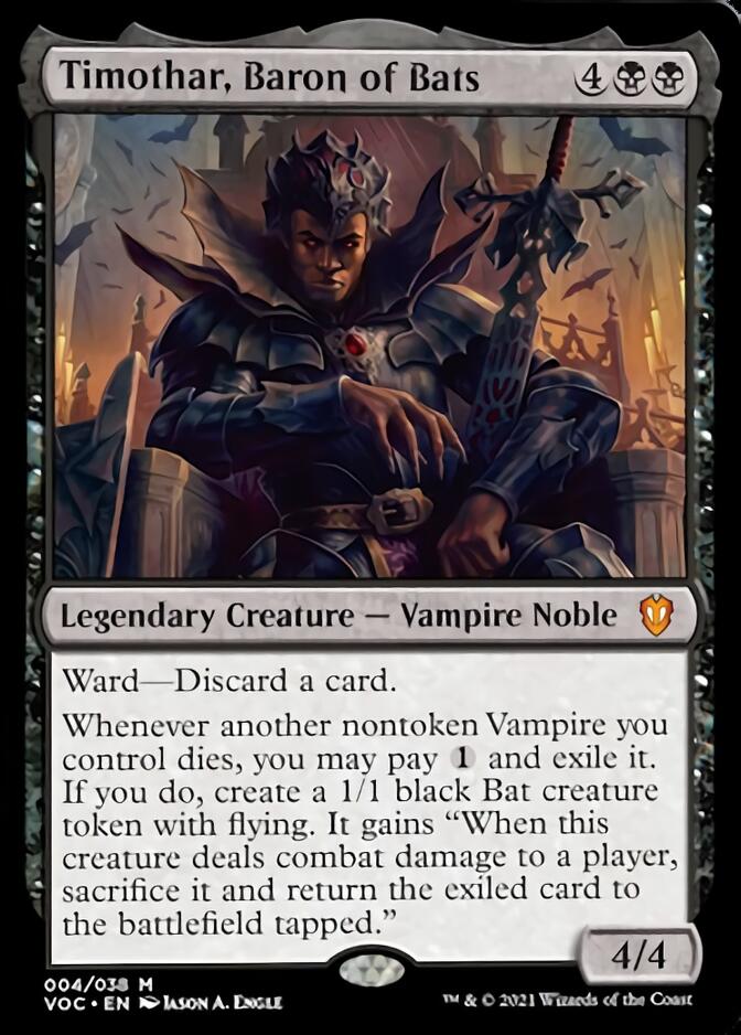 Timothar, Baron of Bats [Innistrad: Crimson Vow Commander] | Exor Games Summserside