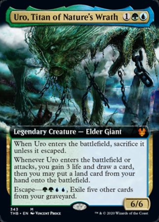 Uro, Titan of Nature's Wrath (Extended Art) [Theros Beyond Death] | Exor Games Summserside