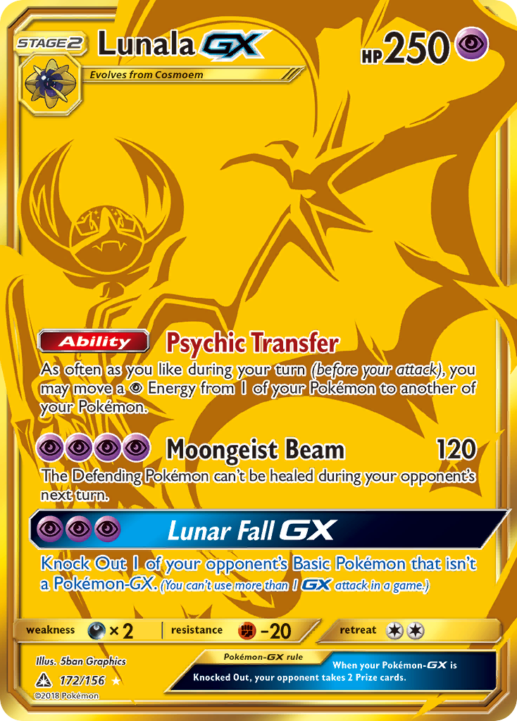 Lunala GX (172/156) [Sun & Moon: Ultra Prism] | Exor Games Summserside