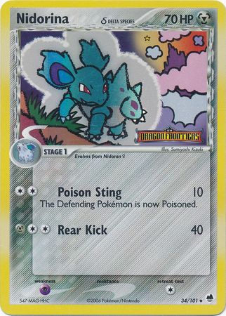 Nidorina (34/101) (Delta Species) (Stamped) [EX: Dragon Frontiers] | Exor Games Summserside