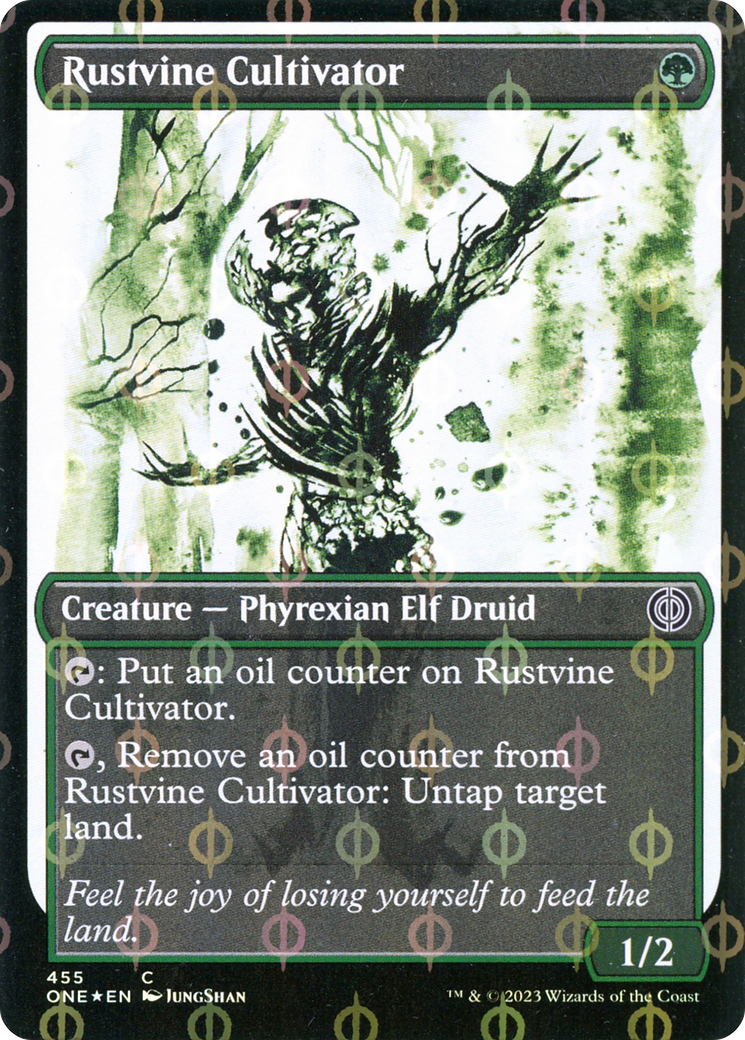 Rustvine Cultivator (Showcase Ichor Step-and-Compleat Foil) [Phyrexia: All Will Be One] | Exor Games Summserside