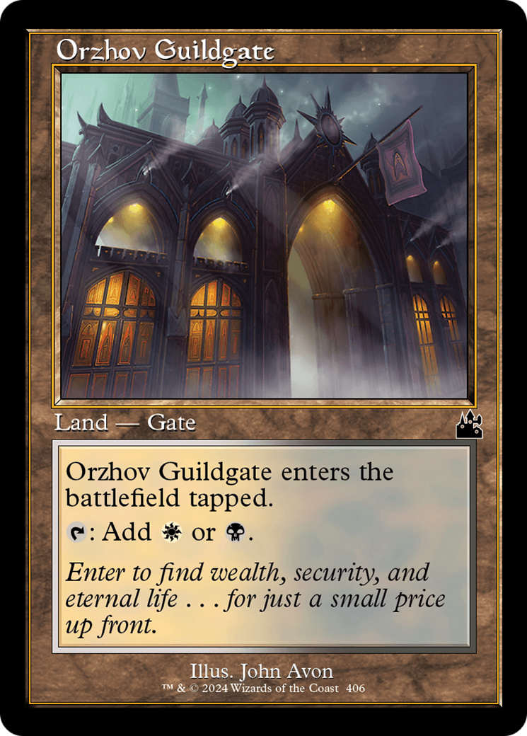 Orzhov Guildgate (Retro Frame) [Ravnica Remastered] | Exor Games Summserside