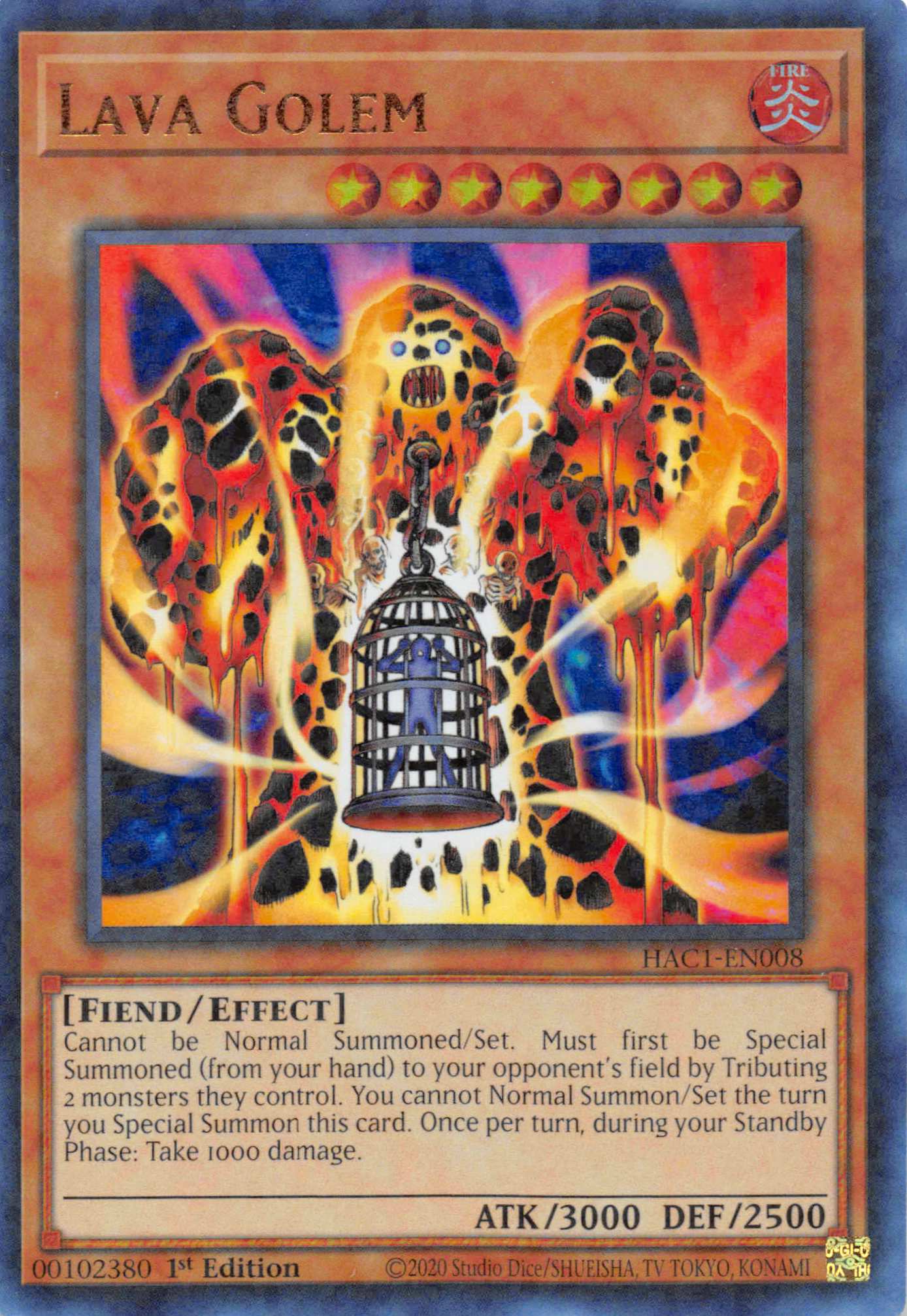 Lava Golem (Duel Terminal) [HAC1-EN008] Parallel Rare | Exor Games Summserside