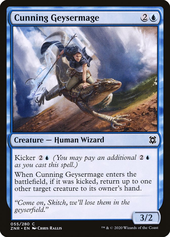 Cunning Geysermage [Zendikar Rising] | Exor Games Summserside