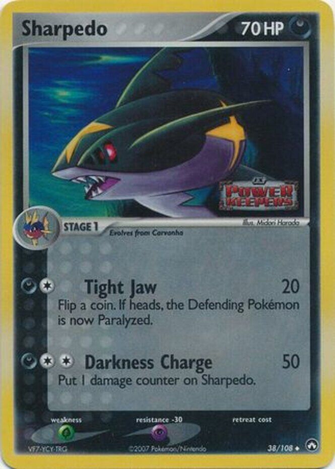 Sharpedo (38/108) (Stamped) [EX: Power Keepers] | Exor Games Summserside