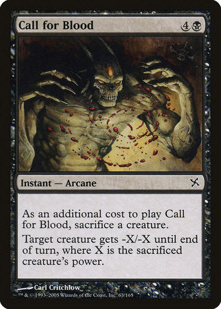 Call for Blood [Betrayers of Kamigawa] | Exor Games Summserside