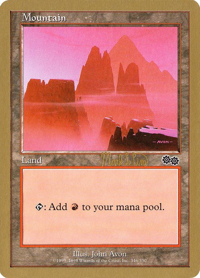 Mountain (mlp346b) (Mark Le Pine) [World Championship Decks 1999] | Exor Games Summserside