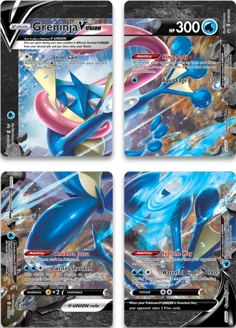 Greninja V-Union (Set of 4) [Sword & Shield: Black Star Promos] | Exor Games Summserside