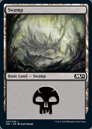 Swamp (267) [Core Set 2021] | Exor Games Summserside