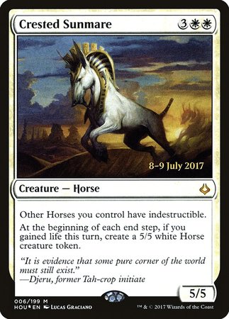 Crested Sunmare [Hour of Devastation Promos] | Exor Games Summserside