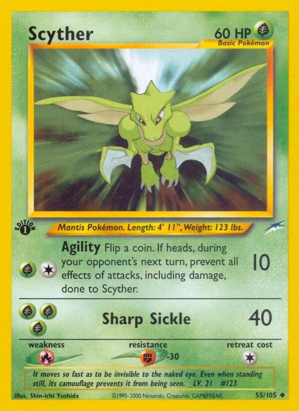 Scyther (55/105) [Neo Destiny 1st Edition] | Exor Games Summserside