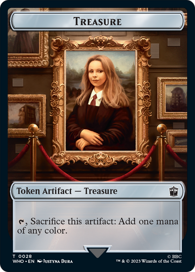 Soldier // Treasure (0028) Double-Sided Token [Doctor Who Tokens] | Exor Games Summserside