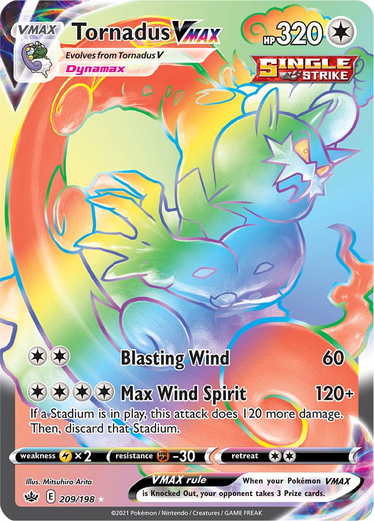 Tornadus VMAX (209/198) [Sword & Shield: Chilling Reign] | Exor Games Summserside