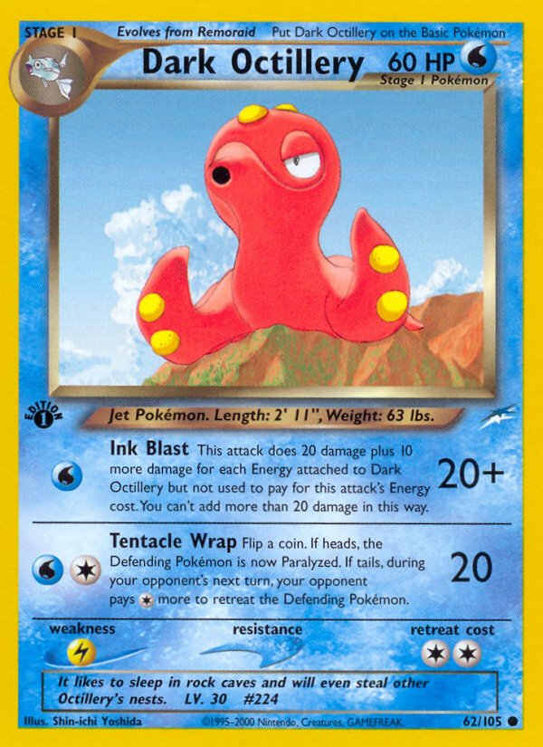 Dark Octillery (62/105) [Neo Destiny 1st Edition] | Exor Games Summserside