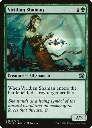 Viridian Shaman [Duel Decks: Elves vs. Inventors] | Exor Games Summserside