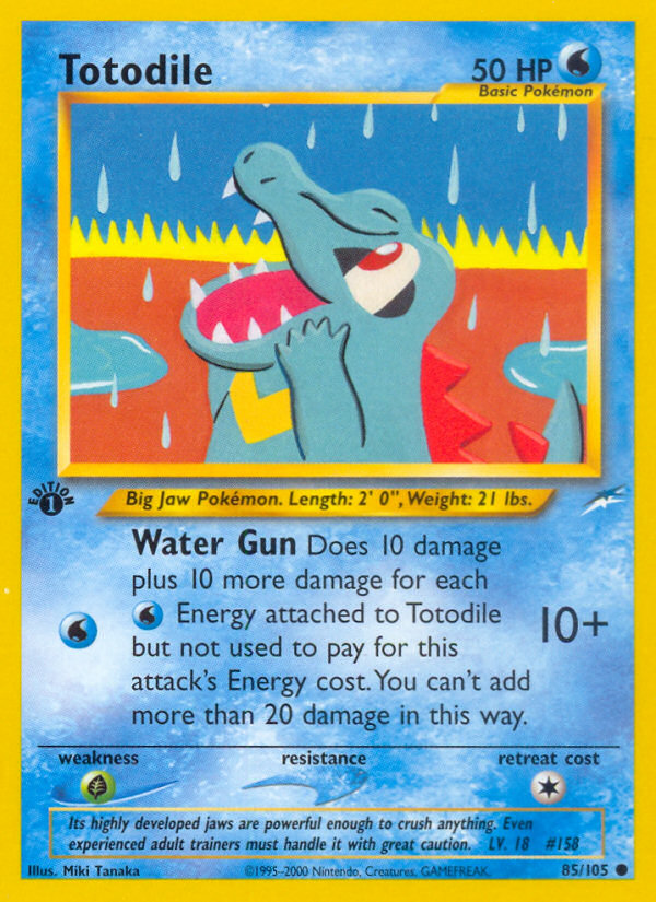 Totodile (85/105) [Neo Destiny 1st Edition] | Exor Games Summserside