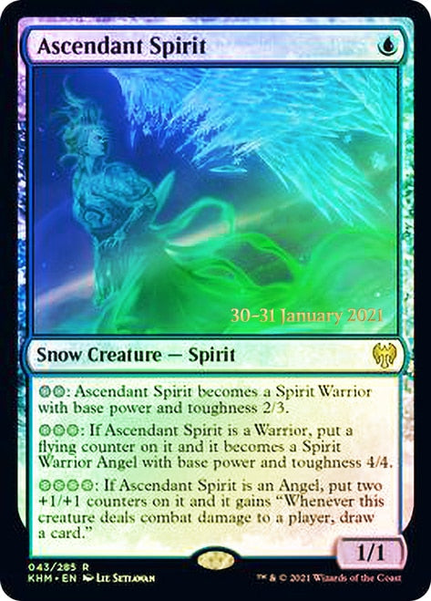 Ascendant Spirit  [Kaldheim Prerelease Promos] | Exor Games Summserside