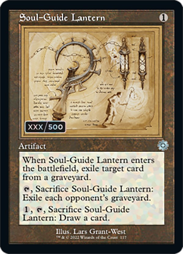 Soul-Guide Lantern (Retro Schematic) (Serial Numbered) [The Brothers' War Retro Artifacts] | Exor Games Summserside