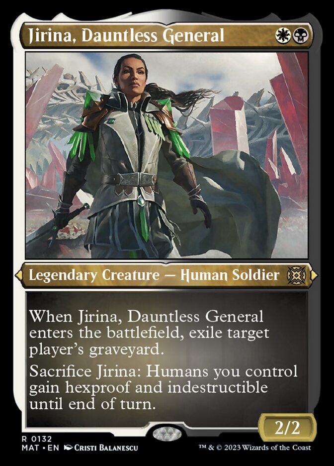 Jirina, Dauntless General (Foil Etched) [March of the Machine: The Aftermath] | Exor Games Summserside