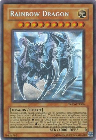 Rainbow Dragon (Chaos Neos Misprint) [TAEV-EN006] Ghost Rare | Exor Games Summserside