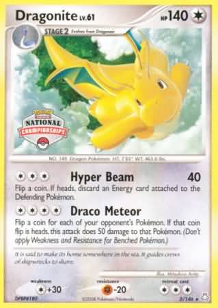 Dragonite (2/146) (National Championship) [Diamond & Pearl: Legends Awakened] | Exor Games Summserside