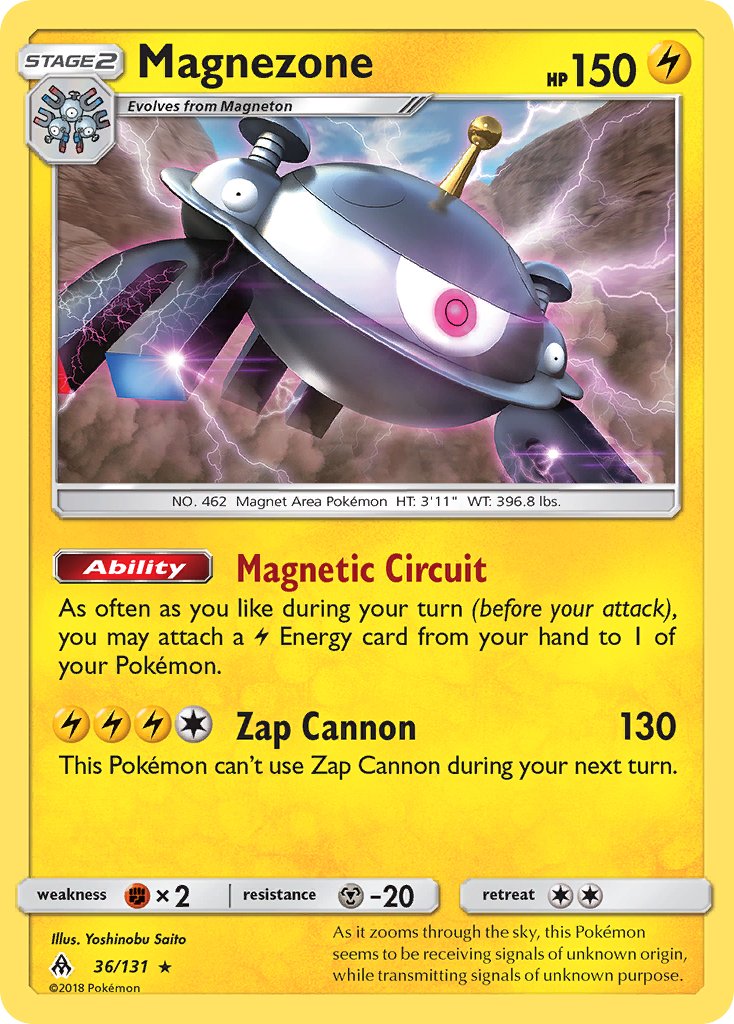 Magnezone (36/131) (Prerelease Kit Exclusive) (Theme Deck Exclusive) [Sun & Moon: Forbidden Light] | Exor Games Summserside