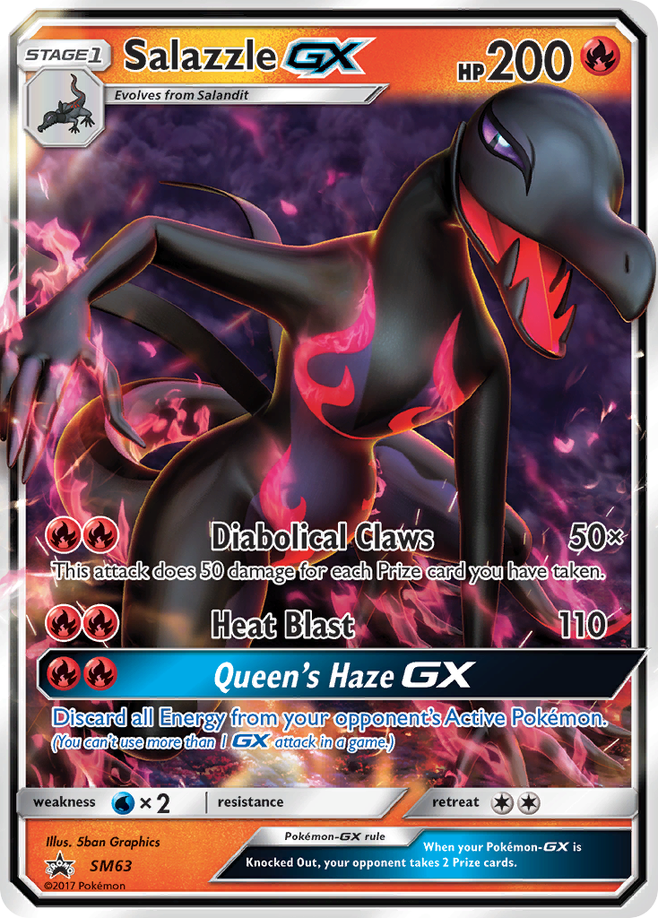 Salazzle GX (SM63) [Sun & Moon: Black Star Promos] | Exor Games Summserside