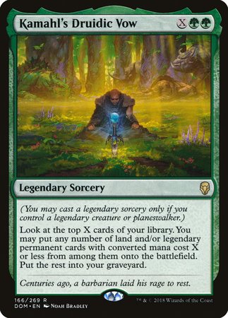 Kamahl's Druidic Vow [Dominaria] | Exor Games Summserside