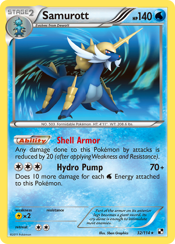 Samurott (32/114) [Black & White: Base Set] | Exor Games Summserside