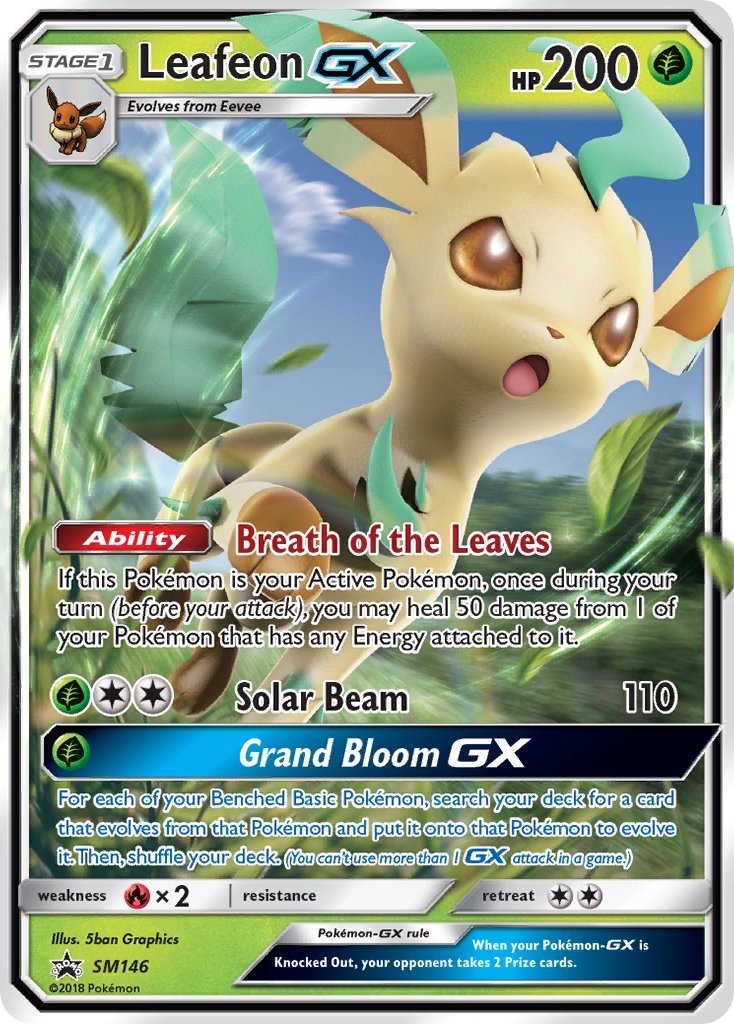 Leafeon GX (SM146) [Sun & Moon: Black Star Promos] | Exor Games Summserside