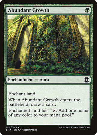 Abundant Growth [Eternal Masters] | Exor Games Summserside