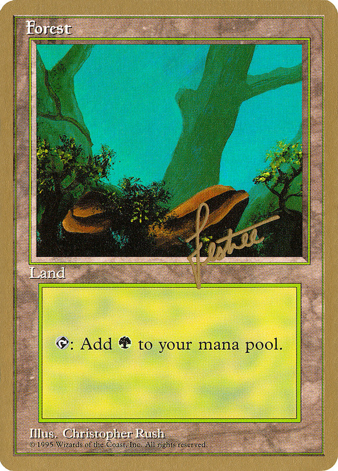 Forest (bl378) (Bertrand Lestree) [Pro Tour Collector Set] | Exor Games Summserside