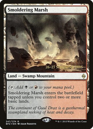 Smoldering Marsh [Battle for Zendikar Promos] | Exor Games Summserside