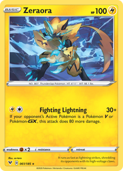 Zeraora (061/185) [Sword & Shield: Vivid Voltage] | Exor Games Summserside