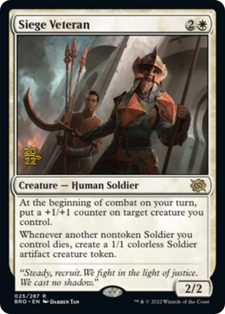 Siege Veteran [The Brothers' War: Prerelease Promos] | Exor Games Summserside