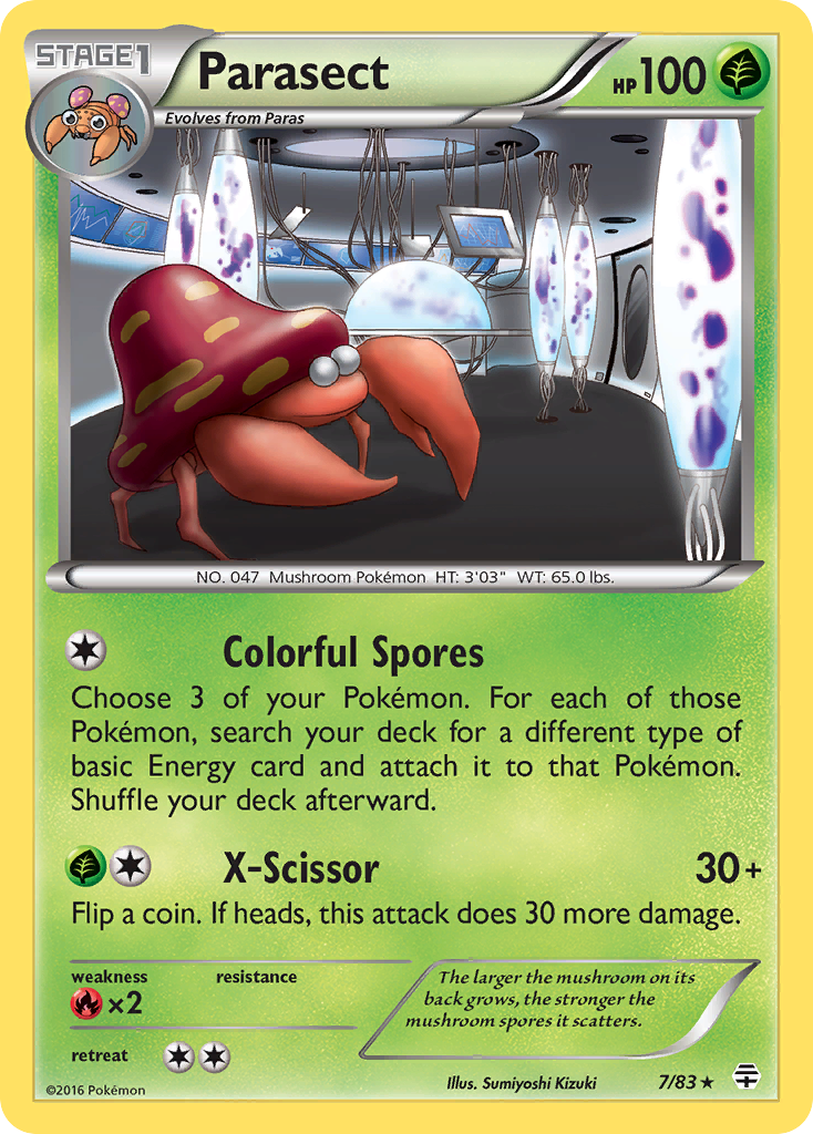 Parasect (7/83) [XY: Generations] | Exor Games Summserside